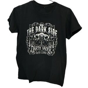 Star Wars Black Darth Vader Sith Lord Men’s S Graphic Tee MINTY